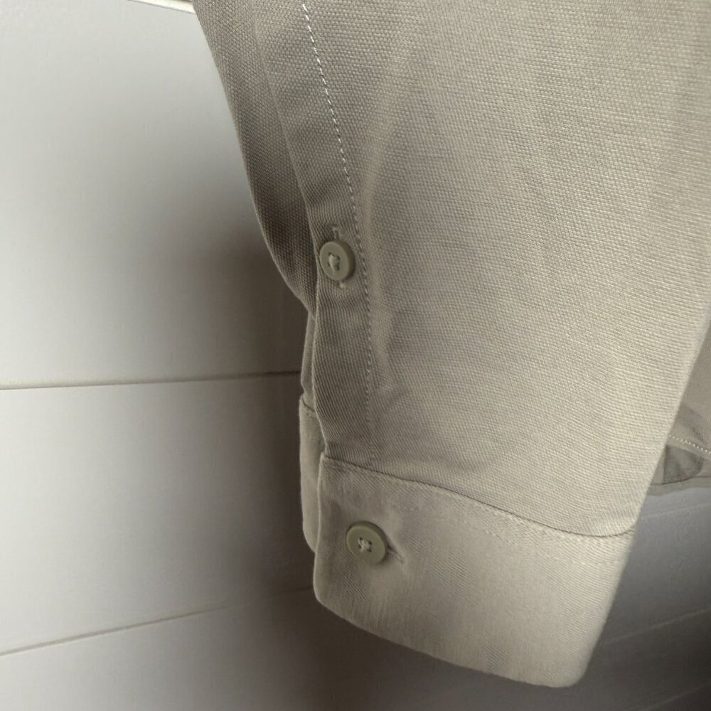 Lululemon Shirt Medium Tan Button Down Long Sleeve Collared -One.Thing.At.A.Time - Picture 6 of 7